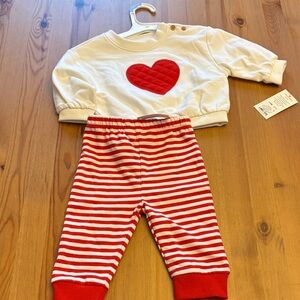 Kids  - Red and White Heart Set
